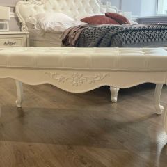 Банкетка Мишель (белый матовый) в Тарко-Сале - tarko-sale.mebel24.online | фото 6