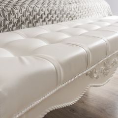 Банкетка Мишель (белый матовый) в Тарко-Сале - tarko-sale.mebel24.online | фото 3