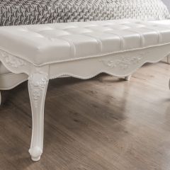 Банкетка Мишель (белый матовый) в Тарко-Сале - tarko-sale.mebel24.online | фото 4