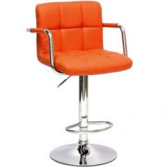 Барный стул Barneo N-69 Kruger Arm Оранжевый в Тарко-Сале - tarko-sale.mebel24.online | фото