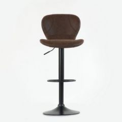Барный стул Barneo N-86 Time / Black / VPU Brown Vintage коричневый винтаж PK970-18 в Тарко-Сале - tarko-sale.mebel24.online | фото 3