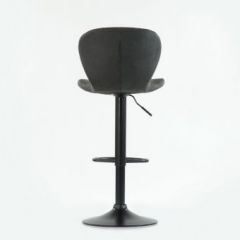 Барный стул Barneo N-86 Time / Black / VPU Dark Gray Vintage серый винтаж 970-11 в Тарко-Сале - tarko-sale.mebel24.online | фото 2
