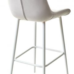 Барный стул ХОФМАН, цвет H-09 Светло-серый, велюр / белый каркас М-City в Тарко-Сале - tarko-sale.mebel24.online | фото 4