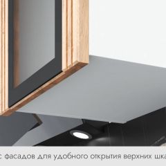 БЬЯНКА Кухонный гарнитур 1,6 белый/лиственница охотская/смоки софт в Тарко-Сале - tarko-sale.mebel24.online | фото 4