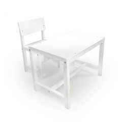 Детский растущий комплект стол и стул Я САМ "Лофт" (Белый, Белый) в Тарко-Сале - tarko-sale.mebel24.online | фото