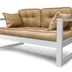 Диван двухместный DEmoku Д-2 (Беж/Белый) в Тарко-Сале - tarko-sale.mebel24.online | фото