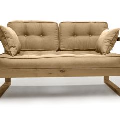 Диван двухместный DEmoku Д-2 (Беж/Холодный серый) в Тарко-Сале - tarko-sale.mebel24.online | фото
