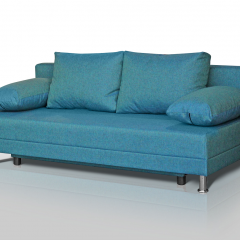 Диван-кровать Комфорт без подлокотников (4 подушки) BALTIC AZURE в Тарко-Сале - tarko-sale.mebel24.online | фото 2