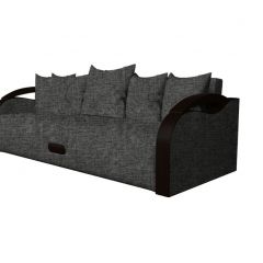 Диван Мария Savana Grey - Кожзам черный в Тарко-Сале - tarko-sale.mebel24.online | фото
