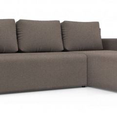Диван угловой Алиса 3 Bahama ASH - Teos Dark Brown в Тарко-Сале - tarko-sale.mebel24.online | фото