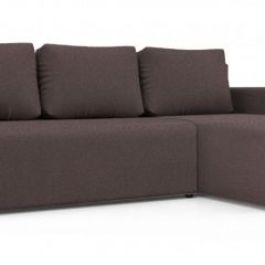 Диван угловой Алиса 3 Bahama PLUM - Teos Dark Brown в Тарко-Сале - tarko-sale.mebel24.online | фото
