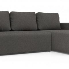 Диван угловой Алиса 3 Bahama STEEL - Teos Dark Brown в Тарко-Сале - tarko-sale.mebel24.online | фото
