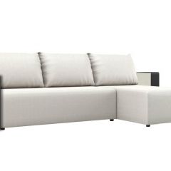 Диван угловой Алиса 3 Savana Milk Teos Black в Тарко-Сале - tarko-sale.mebel24.online | фото