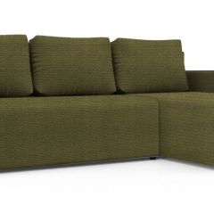 Диван угловой Алиса 3 Shaggy GREEN - TEOS BLACK в Тарко-Сале - tarko-sale.mebel24.online | фото