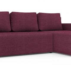 Диван угловой Алиса 3 Shaggy WINE - TEOS BLACK в Тарко-Сале - tarko-sale.mebel24.online | фото