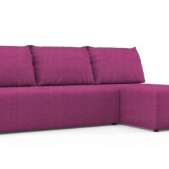 Диван угловой Алиса Shaggy FUCHSIA без подлокотников в Тарко-Сале - tarko-sale.mebel24.online | фото