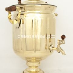Электрический самовар из латуни полированный на 10 л в Тарко-Сале - tarko-sale.mebel24.online | фото 3