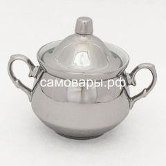 Электрический самовар на 3 литра из латуни никелированный формы "Рюмка" в наборе №1, с защитой от выкипания в Тарко-Сале - tarko-sale.mebel24.online | фото 3