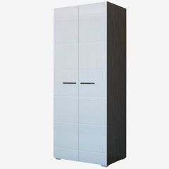 Фиеста №3 Шкаф с полками (Венге/Белый глянец) в Тарко-Сале - tarko-sale.mebel24.online | фото