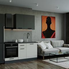 Кухонный гарнитур Лофт 1600 (Стол. 26мм) в Тарко-Сале - tarko-sale.mebel24.online | фото