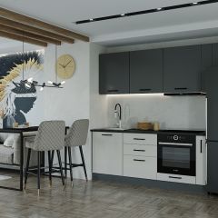 Кухонный гарнитур Лофт 2550 (Стол. 26мм) в Тарко-Сале - tarko-sale.mebel24.online | фото