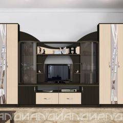 Гостиная Аллегро с 2 шкафами вариант-5 (венге/дуб белфорт) в Тарко-Сале - tarko-sale.mebel24.online | фото