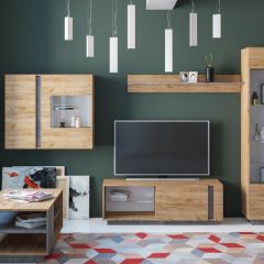 Гостиная Арчи (Дуб Золотой/Камень Темный) в Тарко-Сале - tarko-sale.mebel24.online | фото