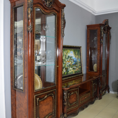 Гостиная Джоконда 1+ТВ+1 (корень дуба глянец) в Тарко-Сале - tarko-sale.mebel24.online | фото 4