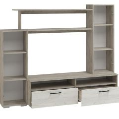 Гостиная Эмма МИНИ (Дуб Крафт серый/белый) в Тарко-Сале - tarko-sale.mebel24.online | фото 2