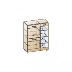 Гостиная Камелия Композиция 12 (Снежный ясень) в Тарко-Сале - tarko-sale.mebel24.online | фото 8