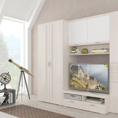 Гостиная ЛОТОС (модульная) Бодега белая в Тарко-Сале - tarko-sale.mebel24.online | фото
