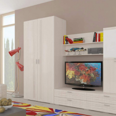 Гостиная ЛОТОС (модульная) Бодега белая в Тарко-Сале - tarko-sale.mebel24.online | фото 6
