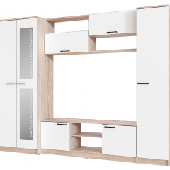Гостиная МГС 3 Исполнение 1 (Дуб сонома/Белый) в Тарко-Сале - tarko-sale.mebel24.online | фото 2
