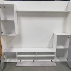 Гостиная МГС 4 (Белый/Цемент светлый) в Тарко-Сале - tarko-sale.mebel24.online | фото 3