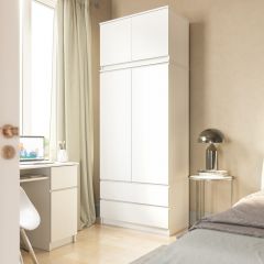 МОРИ Гостиная модульная (белый) в Тарко-Сале - tarko-sale.mebel24.online | фото 8