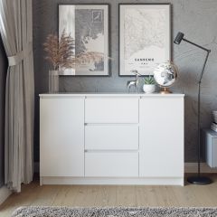 МОРИ Гостиная модульная (белый) в Тарко-Сале - tarko-sale.mebel24.online | фото 9