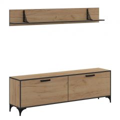 Гостиная Оскар Лофт (Дуб Золотой) в Тарко-Сале - tarko-sale.mebel24.online | фото 2