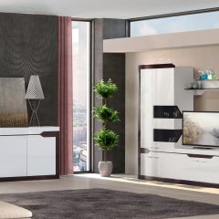 Гостиная Ронда 3 Белый глянец/венге в Тарко-Сале - tarko-sale.mebel24.online | фото