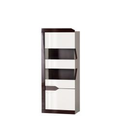 Гостиная Ронда 1 Белый глянец/венге в Тарко-Сале - tarko-sale.mebel24.online | фото 3