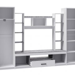 Гостиная СИДНЕЙ-2 ЛДСП Белый /ЛДСП Ателье светлое в Тарко-Сале - tarko-sale.mebel24.online | фото 2
