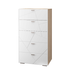 Гостиная Скайлайн (модульная) Дуб сонома/белый в Тарко-Сале - tarko-sale.mebel24.online | фото 2
