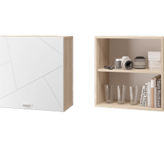 Гостиная Скайлайн (модульная) Дуб сонома/белый в Тарко-Сале - tarko-sale.mebel24.online | фото 4