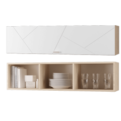Гостиная Скайлайн (модульная) Дуб сонома/белый в Тарко-Сале - tarko-sale.mebel24.online | фото 7