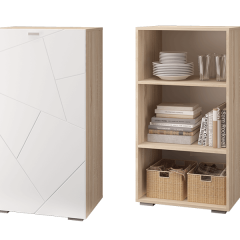 Гостиная Скайлайн (модульная) Дуб сонома/белый в Тарко-Сале - tarko-sale.mebel24.online | фото 8
