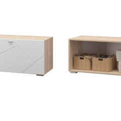 Гостиная Скайлайн (модульная) Дуб сонома/белый в Тарко-Сале - tarko-sale.mebel24.online | фото 9