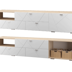 Гостиная Скайлайн (модульная) Дуб сонома/белый в Тарко-Сале - tarko-sale.mebel24.online | фото 11