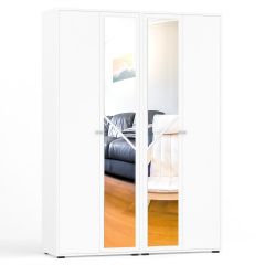 Камелия Шкаф 4-х створчатый, цвет белый, ШхГхВ 160х48х220 см., универсальная сборка, можно использовать как два отдельных шкафа в Тарко-Сале - tarko-sale.mebel24.online | фото