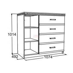 Комод-2 Ольга-13 в Тарко-Сале - tarko-sale.mebel24.online | фото 2
