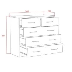 Комод 900 (Дуб сонома светлый) Эко в Тарко-Сале - tarko-sale.mebel24.online | фото 2
