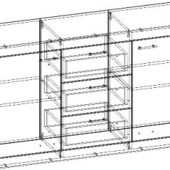 СОНАТА КС-1500 Комод (Дуб сонома/Белый глянец) в Тарко-Сале - tarko-sale.mebel24.online | фото 2